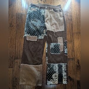 Patchwork Rodeo Country Style Pants